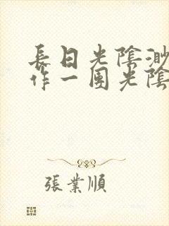 长日光阴渺渺乱作一团光阴似箭封面