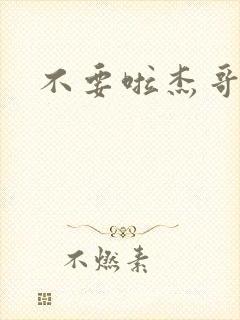 不要啦杰哥封面