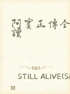 阿宾正传全文阅读