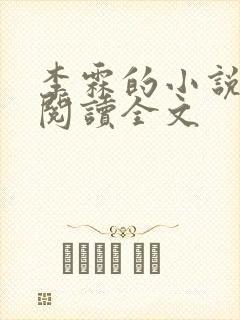 李霖的小说免费阅读全文