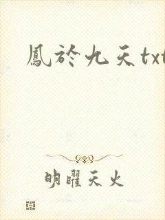 凤于九天txt