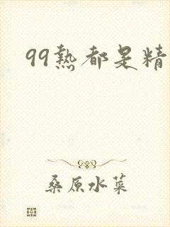 99热都是精品封面