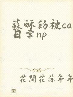 苏酥的被cao日常np封面