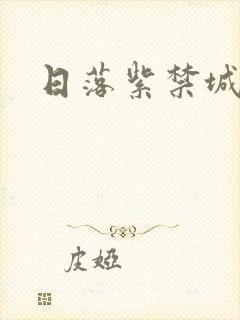 日落紫禁城封面