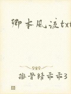 卿本风流txt封面