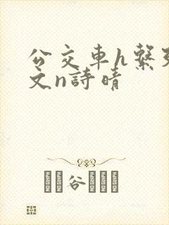 公交车h系列辣文n诗晴