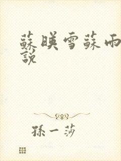 苏映雪苏雨柔小说