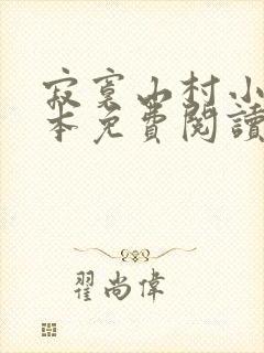 寂寞山村小说全本免费阅读