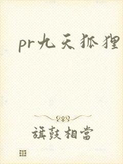 pr九天狐狸