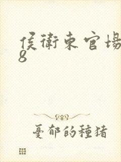 侯卫东官场笔记8封面