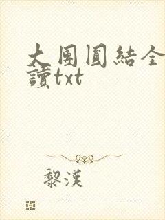 大团圆结全文阅读txt