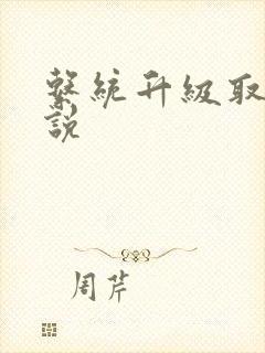 系统升级取液小说