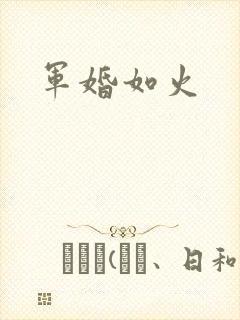军婚如火封面
