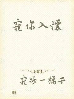 宠你入怀封面