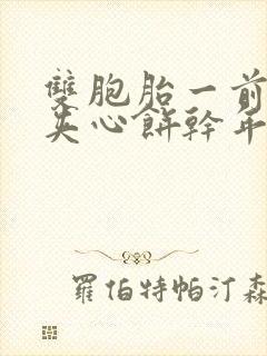 双胞胎一前一后夹心饼干年下