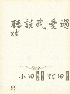 听说我爱过你txt