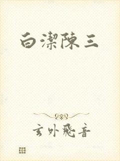 白洁陈三封面