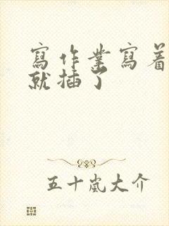 写作业写着写着就插了