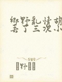 乡野乱情胡秀英丢了三次小说