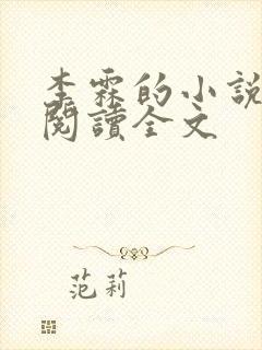 李霖的小说免费阅读全文