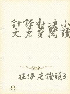 针锋对决小说全文免费阅读完整版