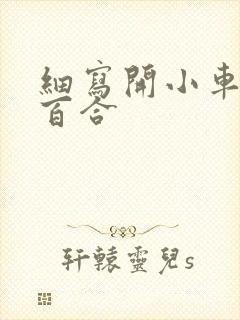 细写开小车车的百合