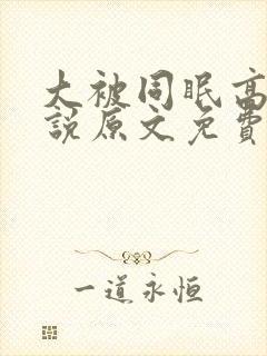 大被同眠高粱小说原文免费阅读