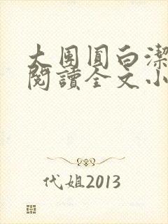 大团圆白洁免费阅读全文小说