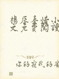 杨辰秦惜小说全文免费阅读最新