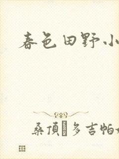 春色田野小说