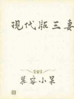 现代版三妻四妾