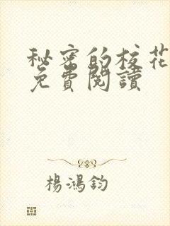 秘密的校花小说免费阅读封面