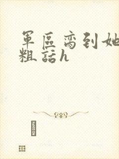 军区脔到她哭h粗话h