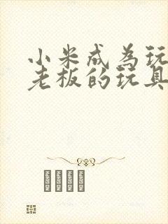 小米成为玩具店老板的玩具