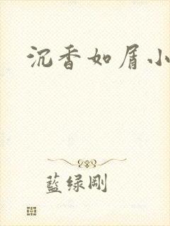 沉香如屑小说封面