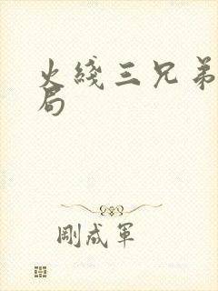 火线三兄弟大结局封面