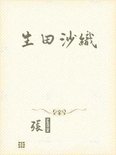 生田沙织封面