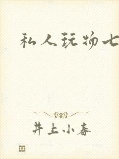 私人玩物七七封面
