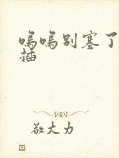 呜呜别塞了啊抽插封面