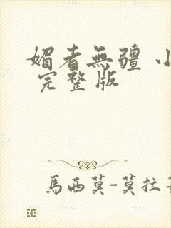 媚者无疆 小说 完整版