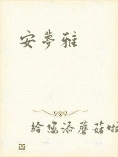 安梦雅封面