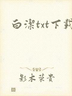 白洁txt下载