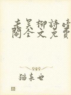 老吴柳诗晴笔趣阁全文免费阅读