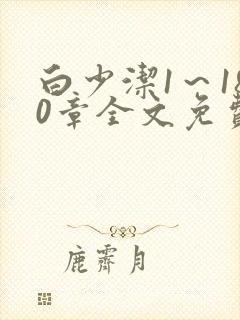 白少洁1～180章全文免费