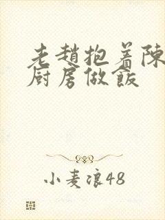 老赵抱着陈婷在厨房做饭