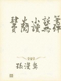 肆火小说笔趣免费阅读无弹窗