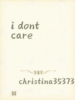 i dont care封面