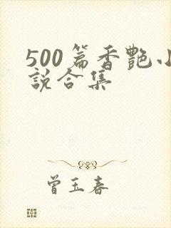 500篇香艳小说合集封面