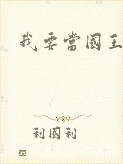 我要当国王封面