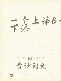 一个上添B一个下添